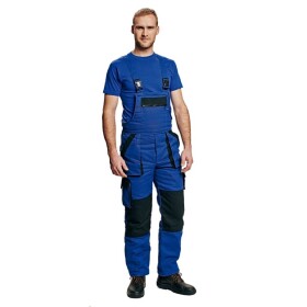 Montérkové kalhoty MAX s laclem zateplené DOPRODEJ!!! 100% bavlna modro/černé 64 modro-černé