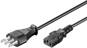 MicroConnect Power Cord Italy typ L - C13 3m černá (PE100430)