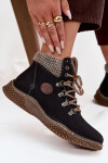 Zateplené kotníkové boty trapery dámské černé Zenaya 37
