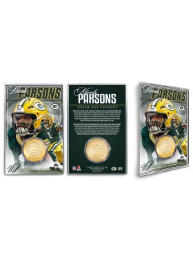 Mince Green Bay Packers NFL Micah Parsons Acrylic Bronze Coin Card
