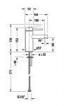 DURAVIT - Circle Umyvadlová baterie, MinusFlow, chrom CE1012002010