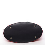 Stylová kožená kabelka přes rameno Payton, červeno-černá