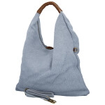 Trendy dámská textilní kabelka na rameno Alice, modrá