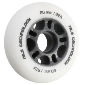 NILS Extreme PU 80x24 82A Matná kolečka bílá 4 ks (5907695543407)