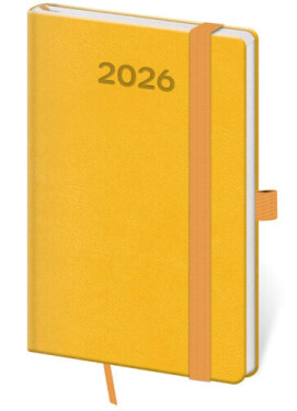 Diář 2026 týdenní kapesní Print Pop - žlutá