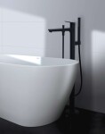 DURAVIT - Wave Vanová baterie do podlahy, matná černá WA5250000046
