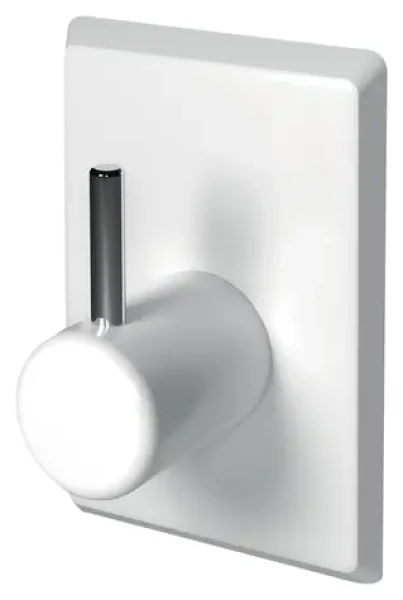 Spirella LILIPUT háčky na záclony 4 ks bílé / ABS / samolepící / 20 x 30 mm