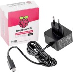 Raspberry Pi napájecí zdroj USB-C 5,1V 3A pro Raspberry Pi 4B, EU, bílý
