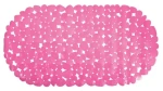 MSV GALETS protiskluzová podložka do vany růžová / PVC / 35 x 68 cm