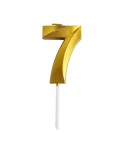Dortisimo Svíčka s elegantním motivem číslo 7 zlatá