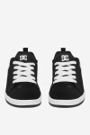 Tenisky DC Shoes COURT GRAFFIK ADBS100207-BKW Látkový materiál,Přírodní kůže (useň) - Nubuk