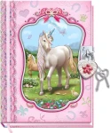 ALLTOYS Deník se zámkem Jednorožec / Zápisník / 18x14 cm (530UC)