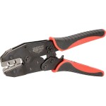 KNIPEX - kleště lisovací - 230mm - čtyřtrnové, stočené kontakty Harting; Ilme; Phoenix; Amphenol; Walther; HTS;Contact; Weidmüller 0.14-6mm², v plastovém kufříku s pěnovou vložkou (975265)