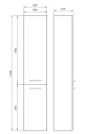 CERSANIT - SLOUPEK LARA BÍLÁ 150x30 S926-007-DSM