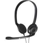 SENNHEISER PC 3 CHAT černá / headset - oboustranná sluchátka s mikrofonem / 2x 3.5mm Jack / 2m (504195)