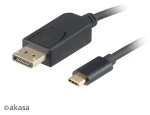 Akasa AK-CBCA11-18BK / Kabel USB-C na DisplayPort / 4K@60Hz / 1,8 m (AK-CBCA11-18BK)