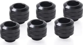 Alphacool Eiszapfen Pro černá / Šroubení pro hardtube / 13mm / G1/4" / 6 ks (17475)