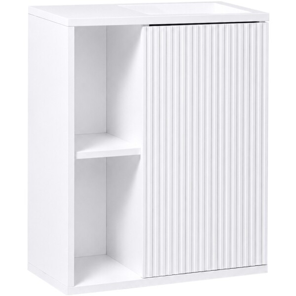 CERANO Umyvadlová skříňka pro WC Sofia - bílá matná - 49,5x62x25 cm
