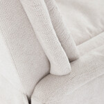 Polohovací křeslo, elektrické zabudované ovládání, béžová, látka, TV-Q8575 CRM2