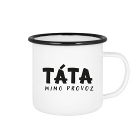 TÁTA MIMO PROVOZ - bílý plecháček 350 ml