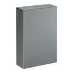 Rossignol Stella 51349 metalově šedý / Nástěnný koš s víkem / 20 L (3019920513498)