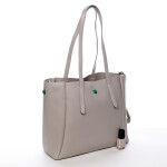 Designová koženková kabelka Dariana krémová