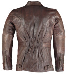 Pánský kožený 3/4 kabát Vintage kapsami na chrániče