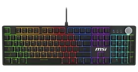 MSI Forge GK320 černá / Herní klávesnice / mechanická / Red switch / podsvícení / US layout (S11-04CE203-HH9)