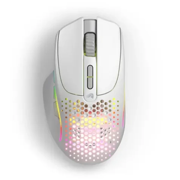 Glorious Model I 2 Wireless bílá / herní bezdrátová myš / 26000 DPI / BT + 2.4GHz + USB / 9 tlačítek / RGB (GLO-MS-IWV2-MW)