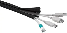 MicroConnect Cablesock s háčkem a smyčkou 1.8m černá (CABLESOCK)