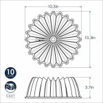 Nordic Ware Forma na bábovku Brilliance 2,4 l, zlatá barva, kov