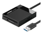 UGREEN Čtečka paměťových karet USB 3.0 SD černá / micro SD / CF / MS (6957303802852)