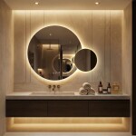 REA - Zrcadlo LED R-8040 80cm + 40cm HOM-08531