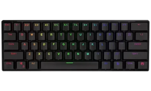 Endorfy Thock Compact Wireless Red černá / Herní klávesnice / mechanická / bezdrátová / RGB / Kailh Red / US layout (EY5A068)