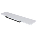 Polička nástěnná 120 cm, MDF, barva bílá, baleno v ochranné fólii