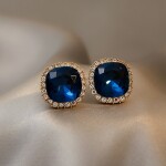 Náušnice Swarovski Elements Jessie, Modrá