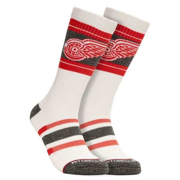 Mitchell & Ness Pánské ponožky Detroit Red Wings Nhl Cross Bar Crew Socks Velikost: S/M (38-42)