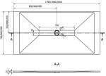 MEXEN - Toro sprchová vanička obdélníková SMC 180x80, černá 43708018