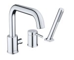 DURAVIT - Circle Baterie na okraj vany, 3-otvorová instalace, chrom CE5260000010