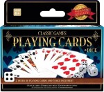 Klasické hry balíčky hracích karet kostek