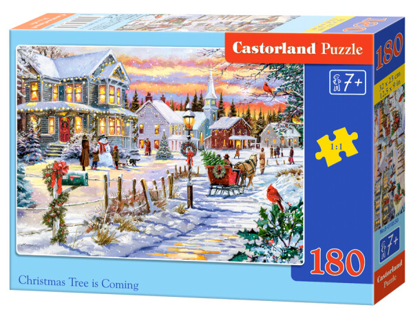 Puzzle Castorland 180 dílků - Vánoce přicházejí