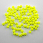 Akrylové neonové korálky - žluté - ∅ 8 mm - 10 ks