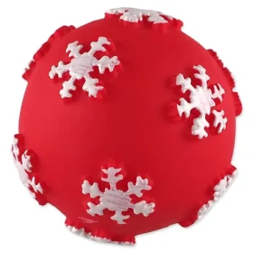 Dog Fantasy Hračka - Winter Tale Pískací míček červená 7cm (454-857255)