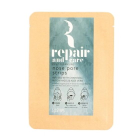 Somerset Toiletry Čisticí pásky na nosní póry Repair and Care – set 5 ks, béžová barva, papír