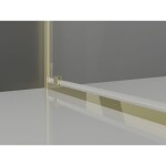 MEXEN/S - Exo sprchový kout dveře křídlové 70 x 85, transparent, zlato 8181-070-085-50-00