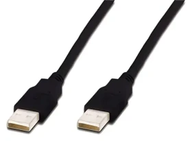 Digitus černý / USB kabel / A samec - A samec / měď / 3 m (AK-300100-030-S)