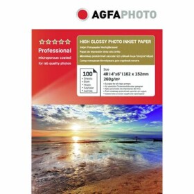 AgfaPhoto Professional Photo Paper 260 g 10x15 cm 100ks / Fotopapír / lesklý (AP260100A6N)