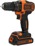 BlackDecker BDCDD186KB-QW / Aku Vrtačka / 18V / 2x1.5Ah / 10mm sklíčidlo / 1400 ot-min / 40 Nm (BDCDD186KB-QW)