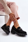 Mokasíny na masivním podpatku černé Eriella 39