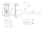 GEBERIT - Duofix Set předstěnové instalace, klozetu Oudee a sedátka softclose, tlačítko Sigma20, bílá/chrom SANI11CA3103B